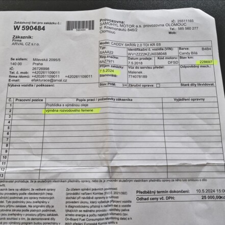 2,0 TDi ČR KLIMA PO ROZVODECH