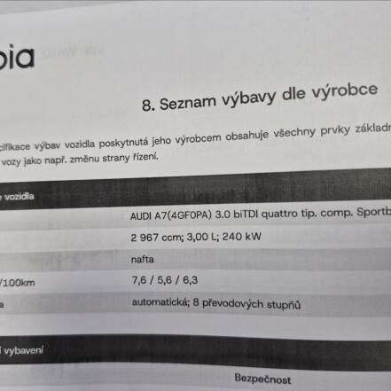 3,0 biTDI V6 S-Line QUATTRO ČR 1.MAJITEL